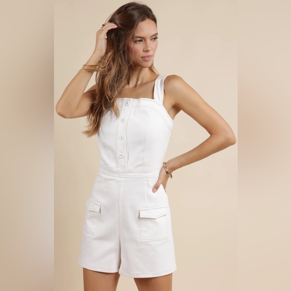 Self Control Stretch Twill Romper - Picture 1 of 3